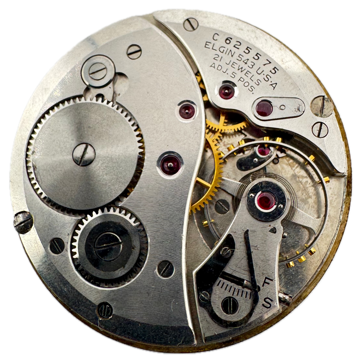 Lord Elgin Silver Roman Dial 1942