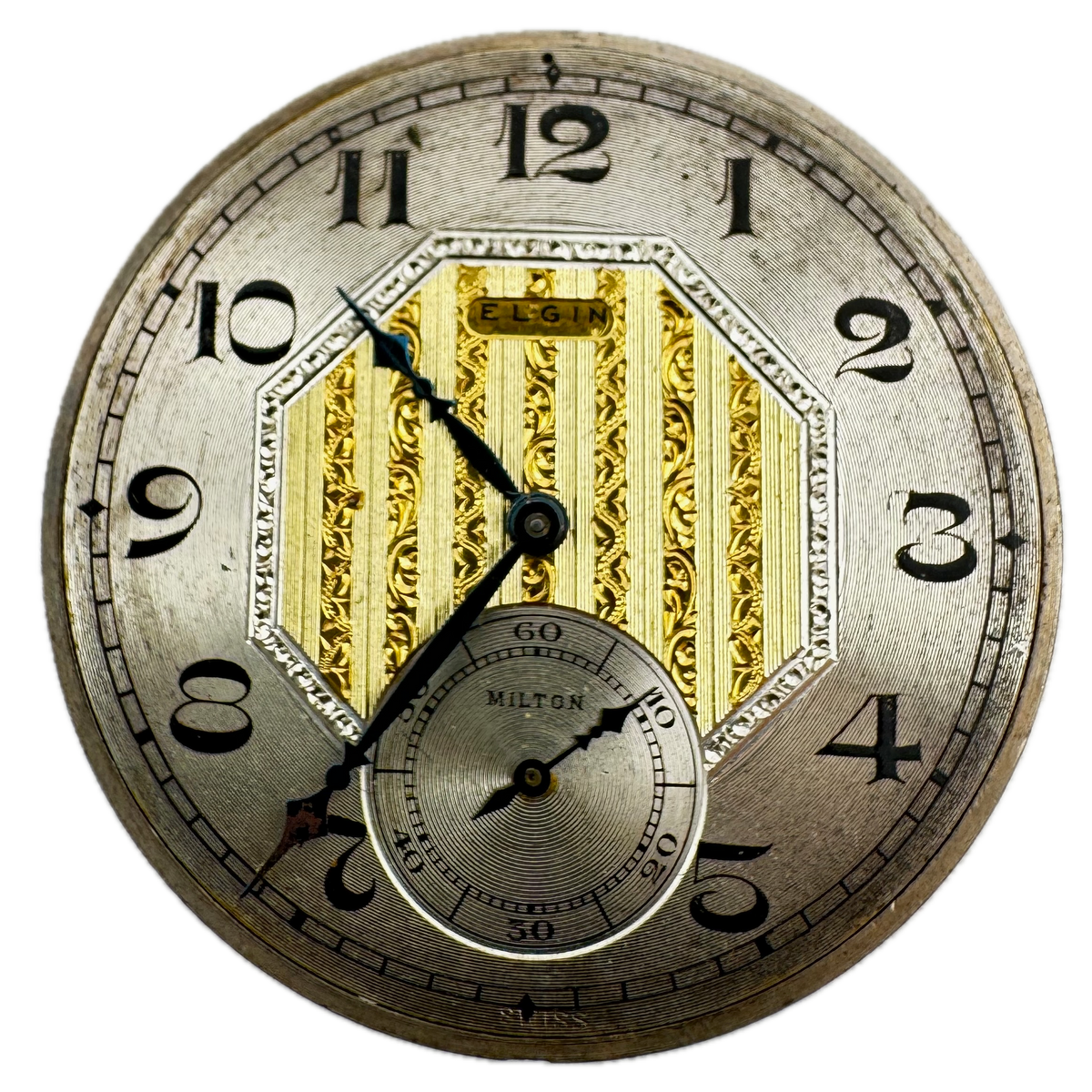 Elgin Metallic Center Speckled Dial 1924
