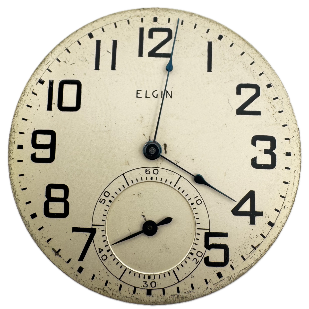 Elgin Matte Boxcar Dial 1943