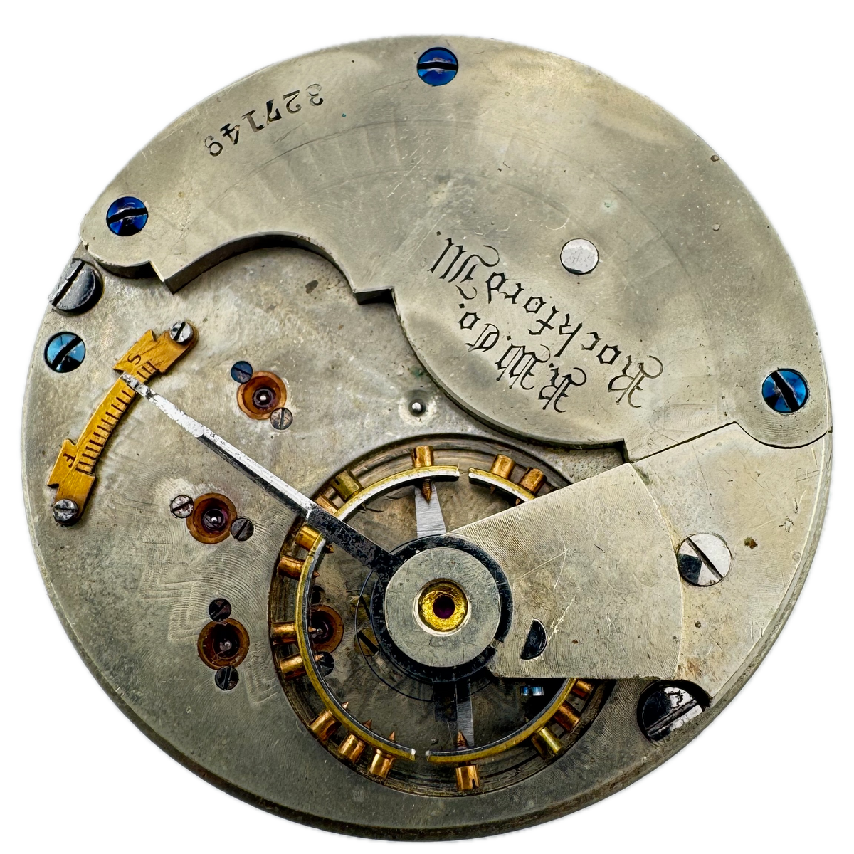 Rockford Single Sunk Roman Numeral Dial 1888