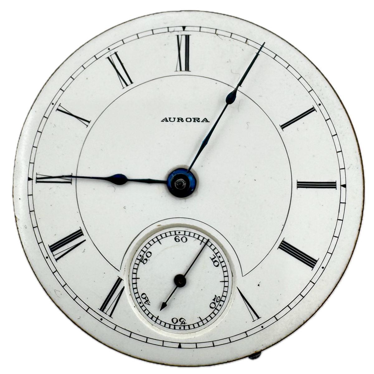 Aurora Single Sunk Roman Numeral Dial 1885