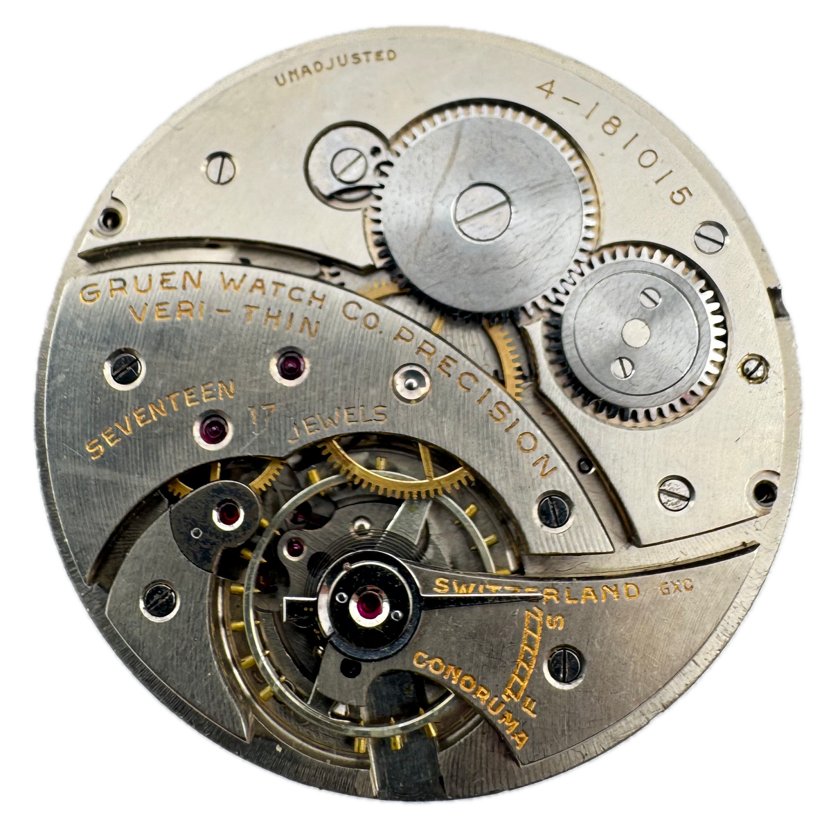 Gruen Veri-Thin Raised Numeral Dial