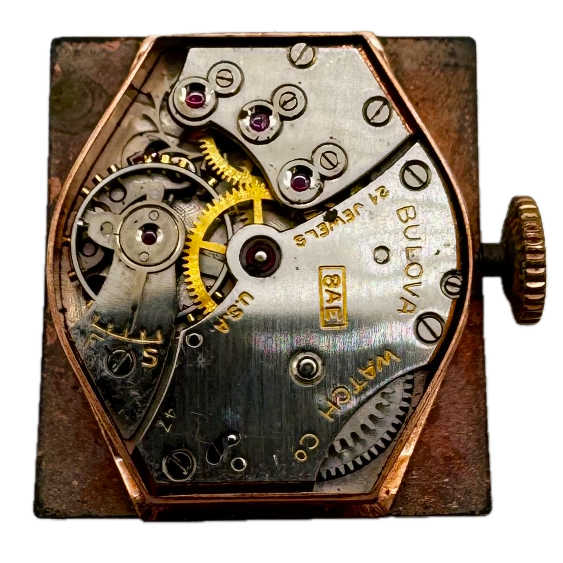 Bulova Sub Second Square Dial 1946