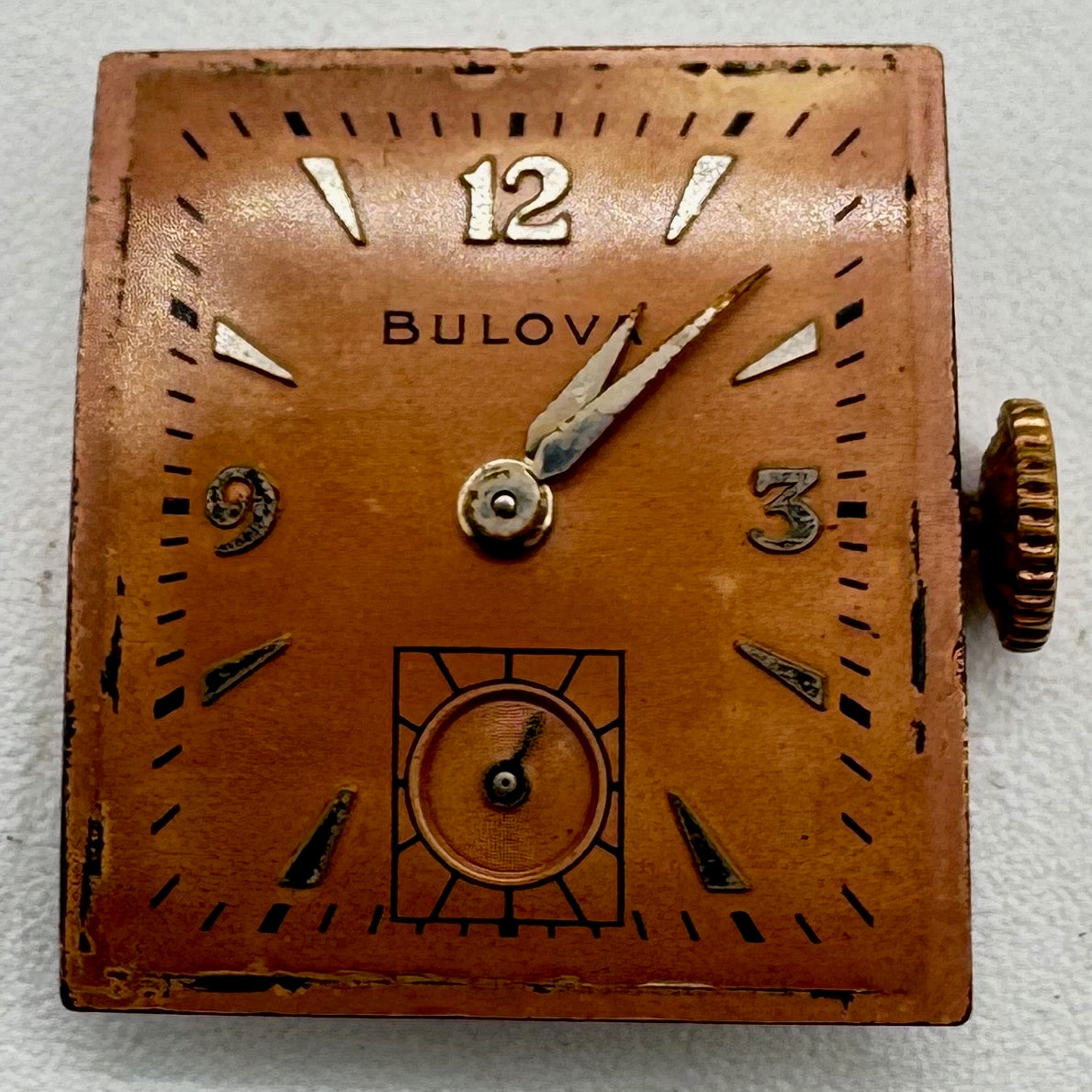 Bulova Sub Second Square Dial 1946