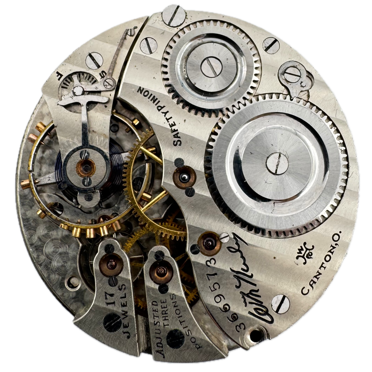 Dueber Hampden Center Speckled Dial 1917