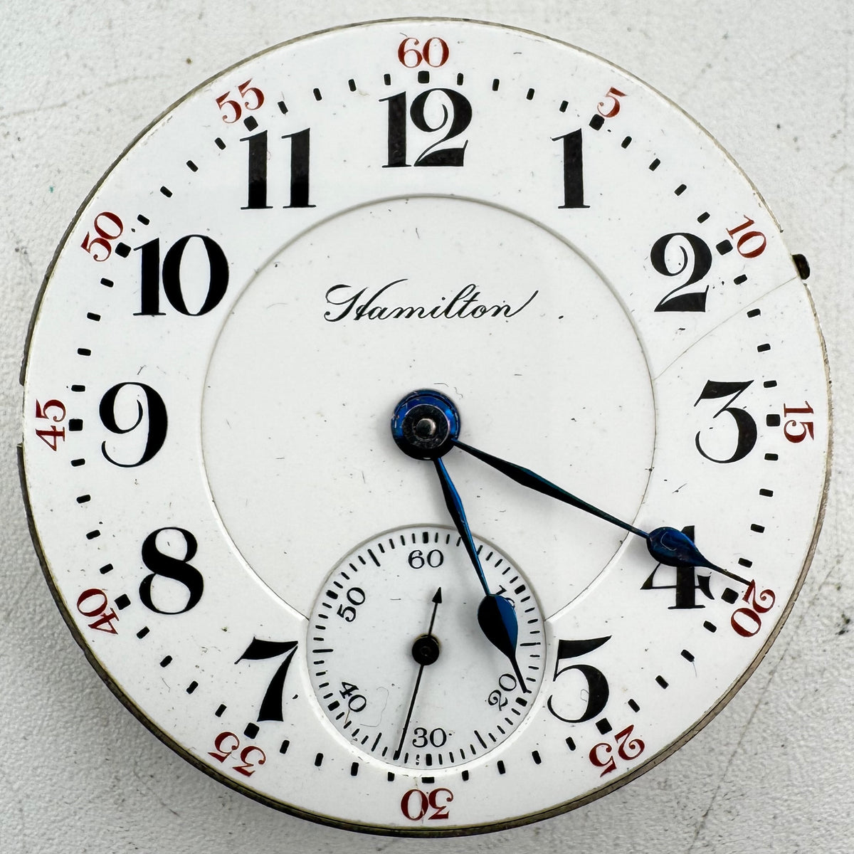 Hamilton Double Sunk Dial 1907