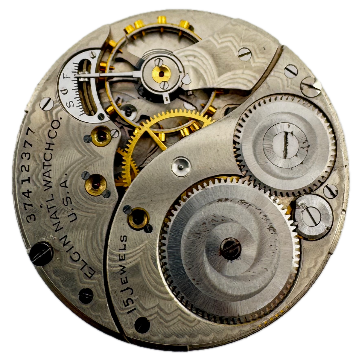 Elgin Raised Numeral Dial 1938