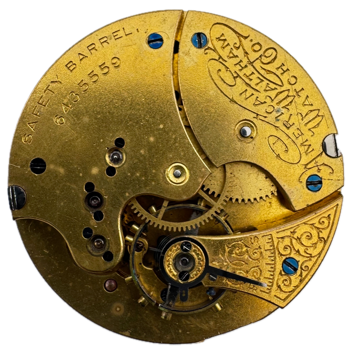 American Waltham Watch Roman Dial 1894