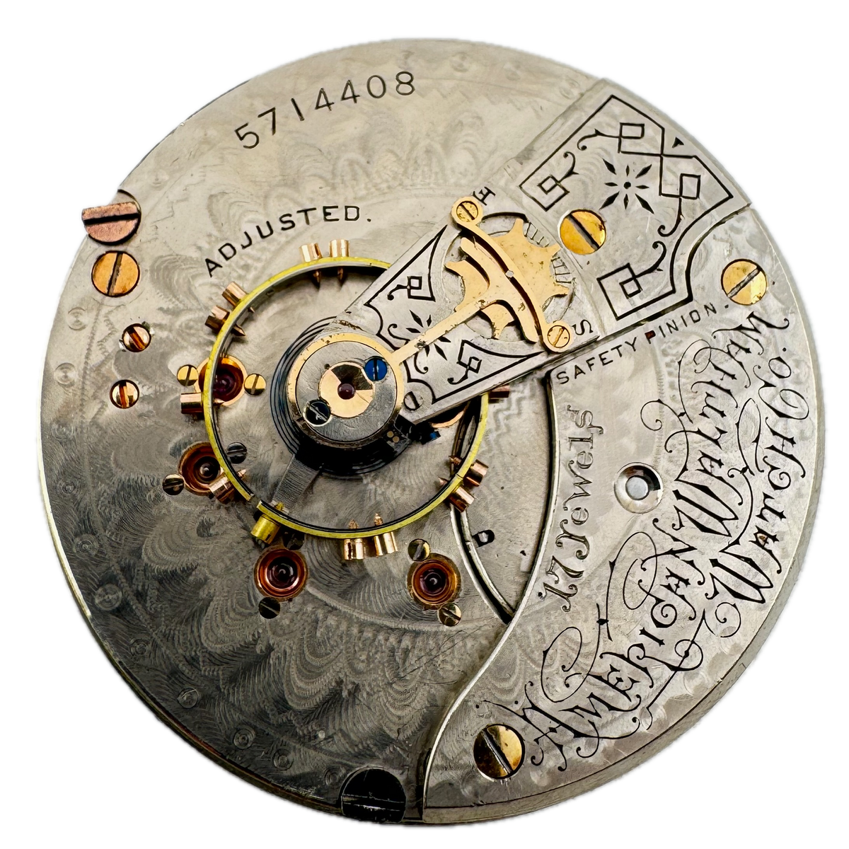American Waltham Watch Co Double Sunk Roman 1892