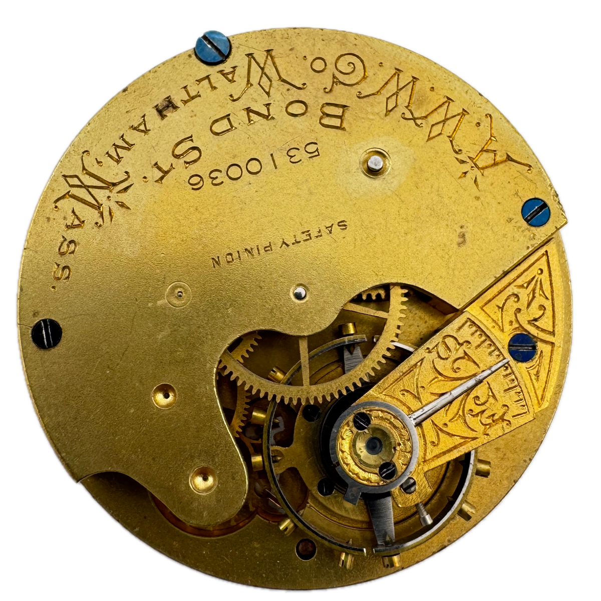 American Waltham Watch Co Roman Dial 1892
