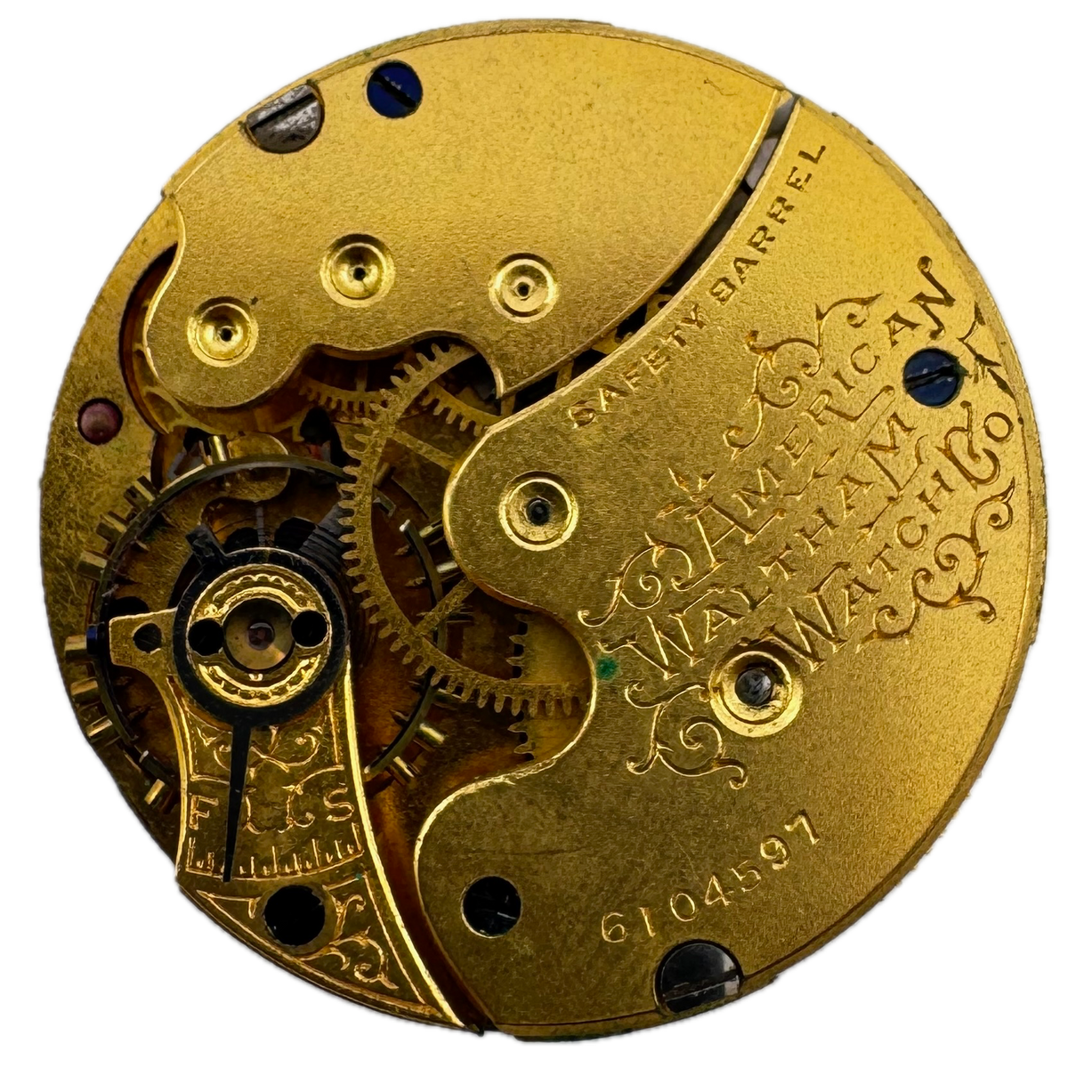 American Waltham Watch Co Roman Dial 1893