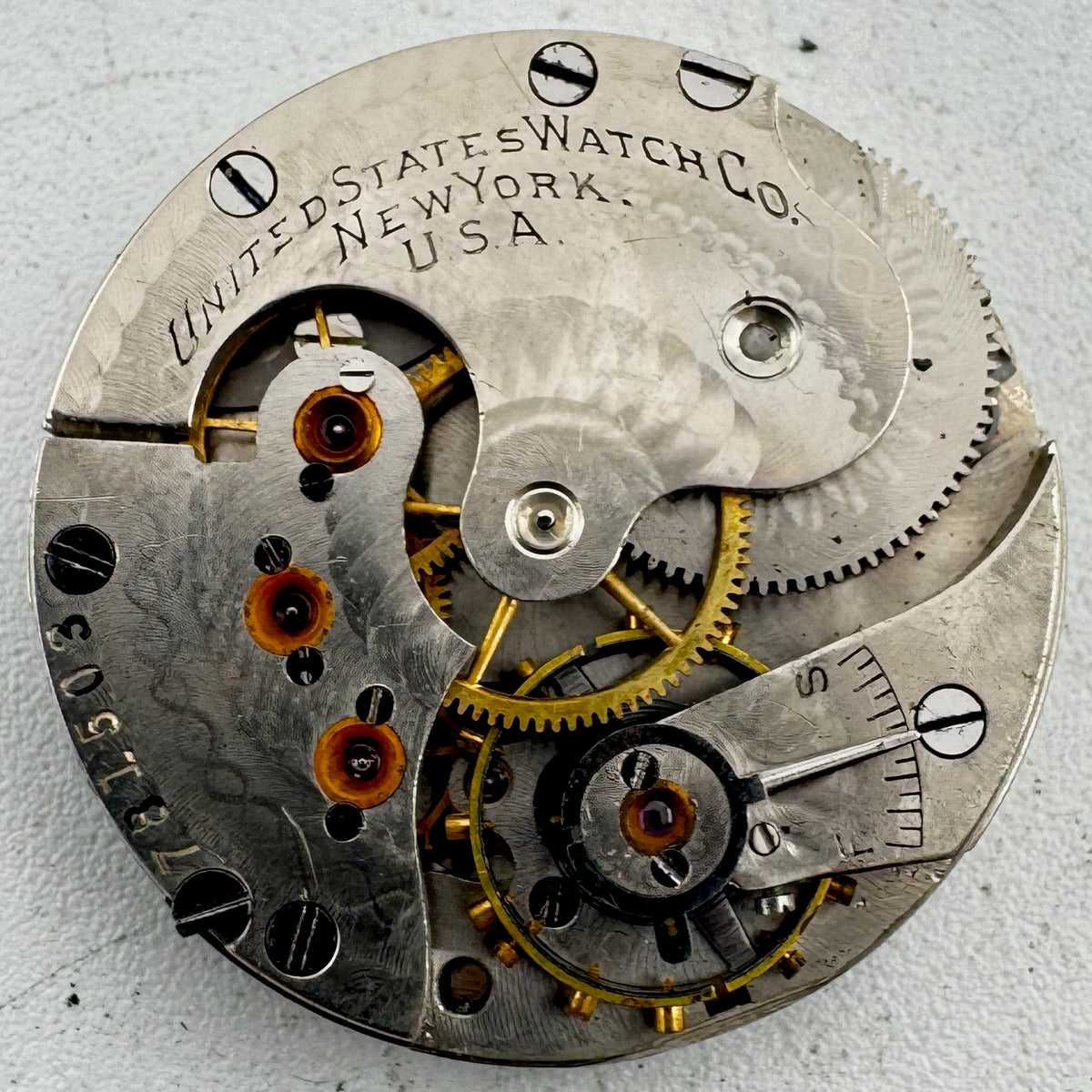 United States Watch Co Roman Dial