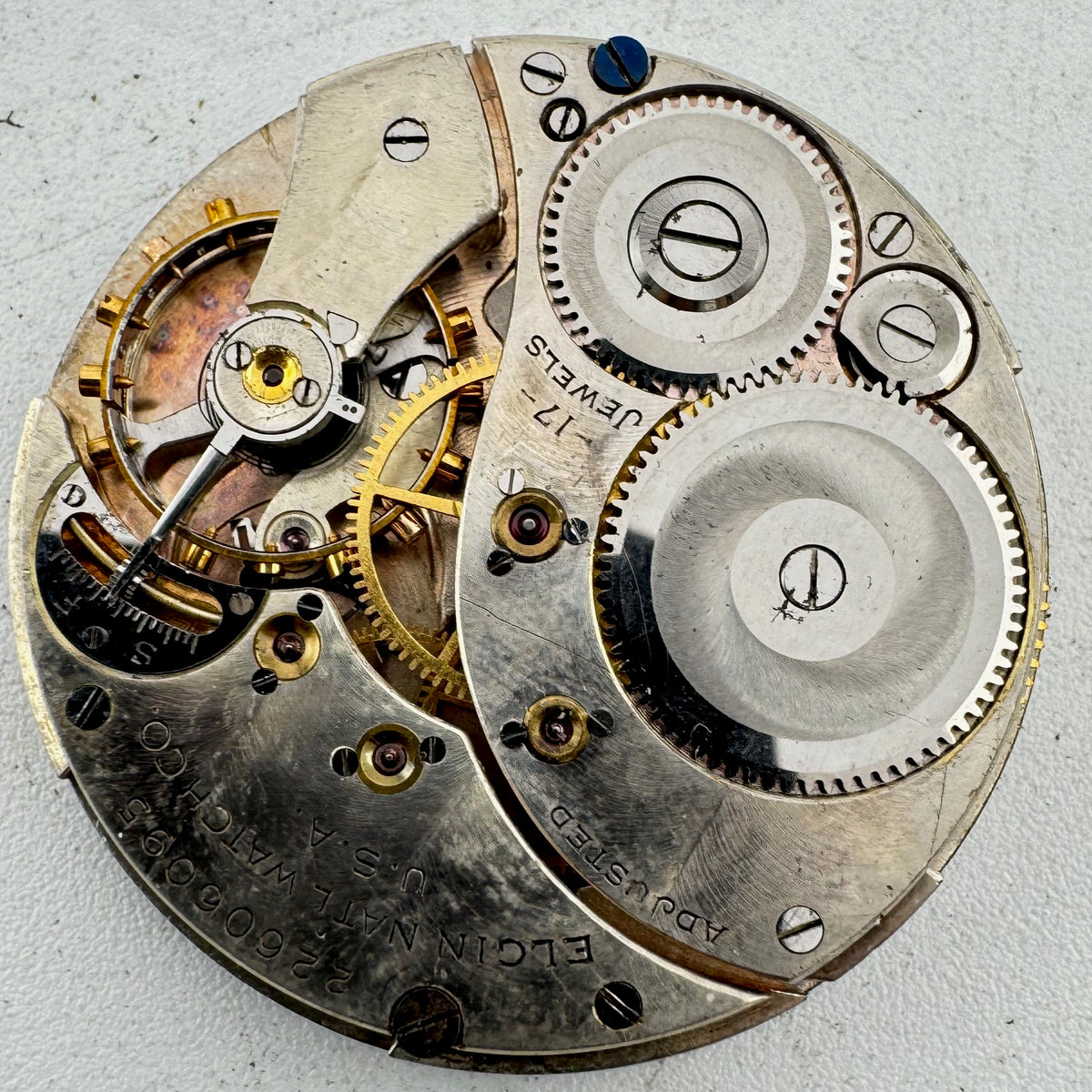 Elgin Metallic Art Deco Dial 1920
