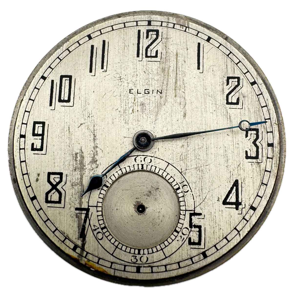Elgin Metallic Art Deco Dial 1920