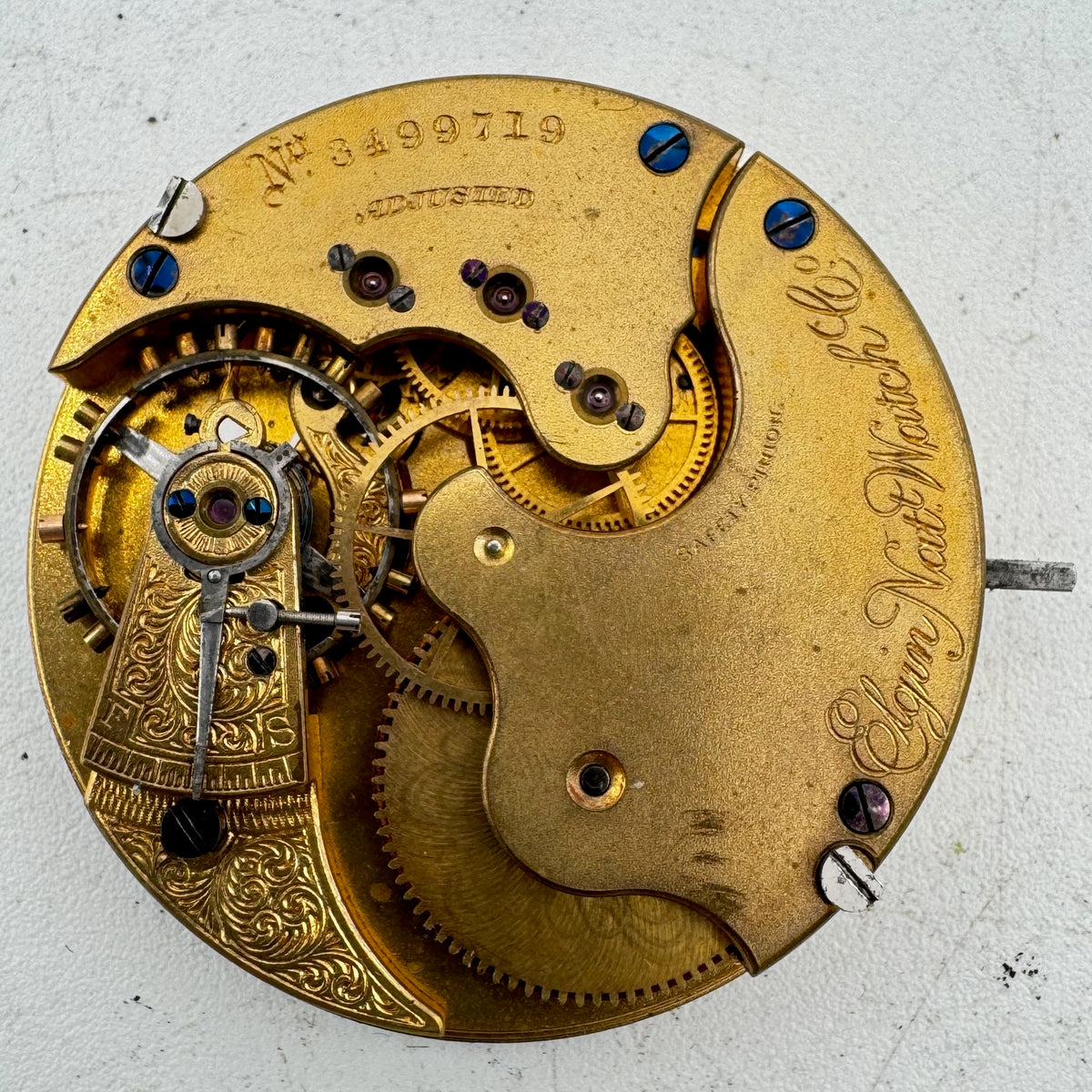 Elgin Natl Watch Co Roman Dial 1889