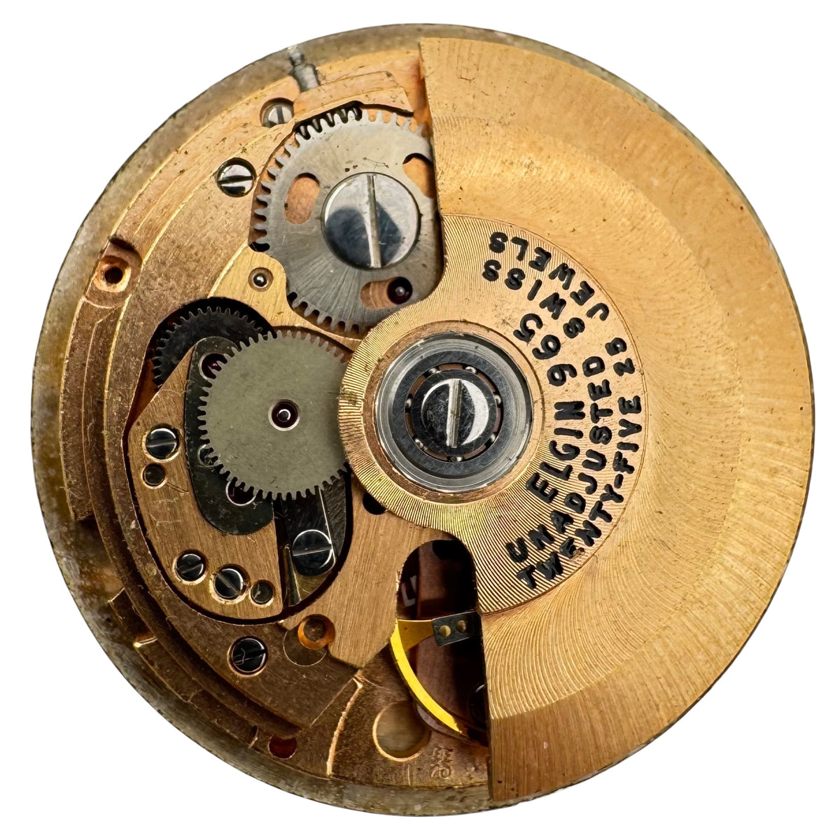 Phillips 66 Elgin Silver Sunburst Dial