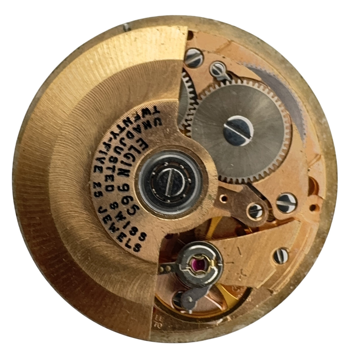 Phillips 66 Elgin Silver Sunburst Dial