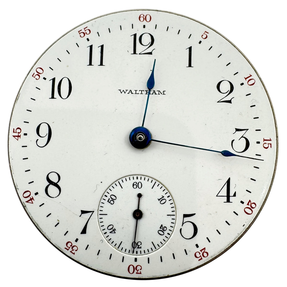 Waltham White Arabic Dial 1912