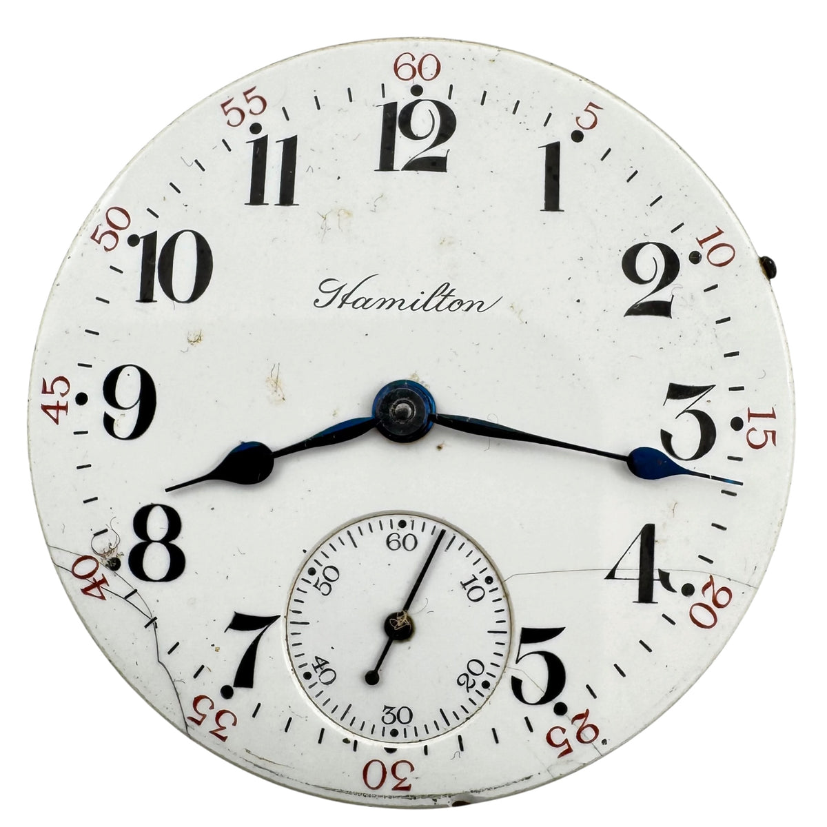 Hamilton Single Sunk Arabic Dial 1911