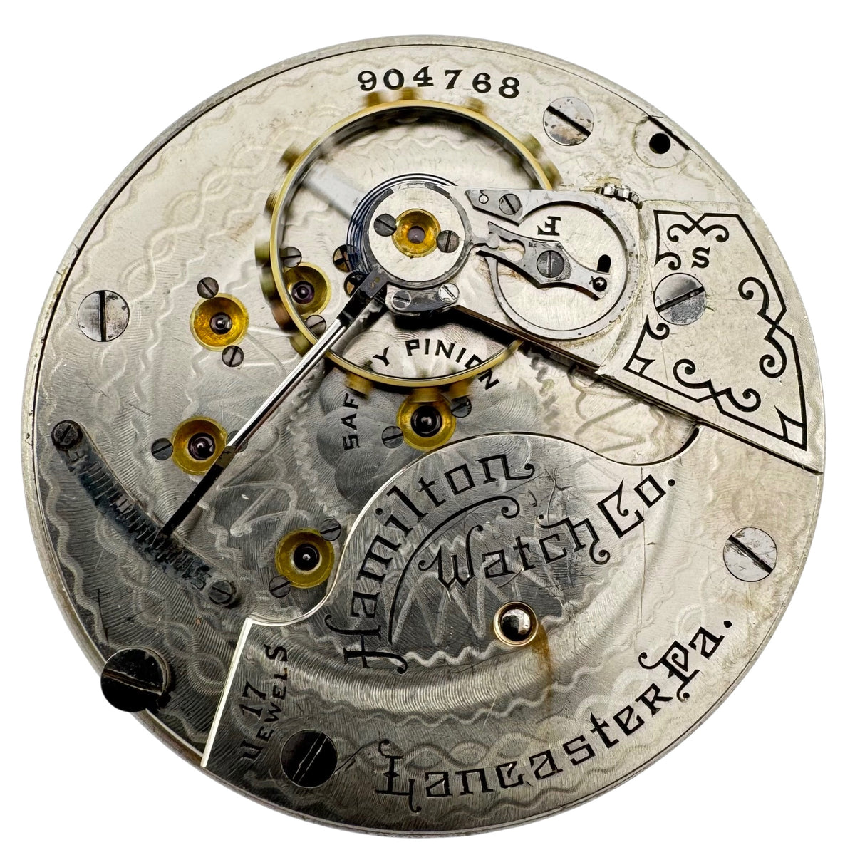 Hamilton Single Sunk Arabic Dial 1911