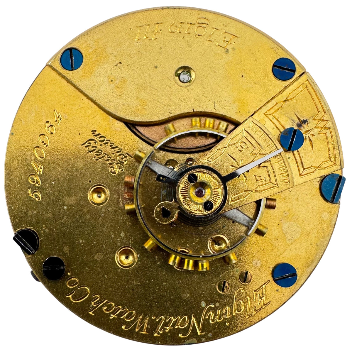 Elgin Natl Watch Co Roman Dial 1895