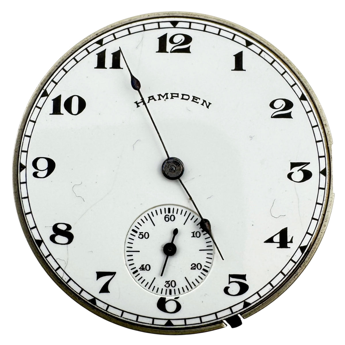 Hampden Single Sunk White Dial 1906