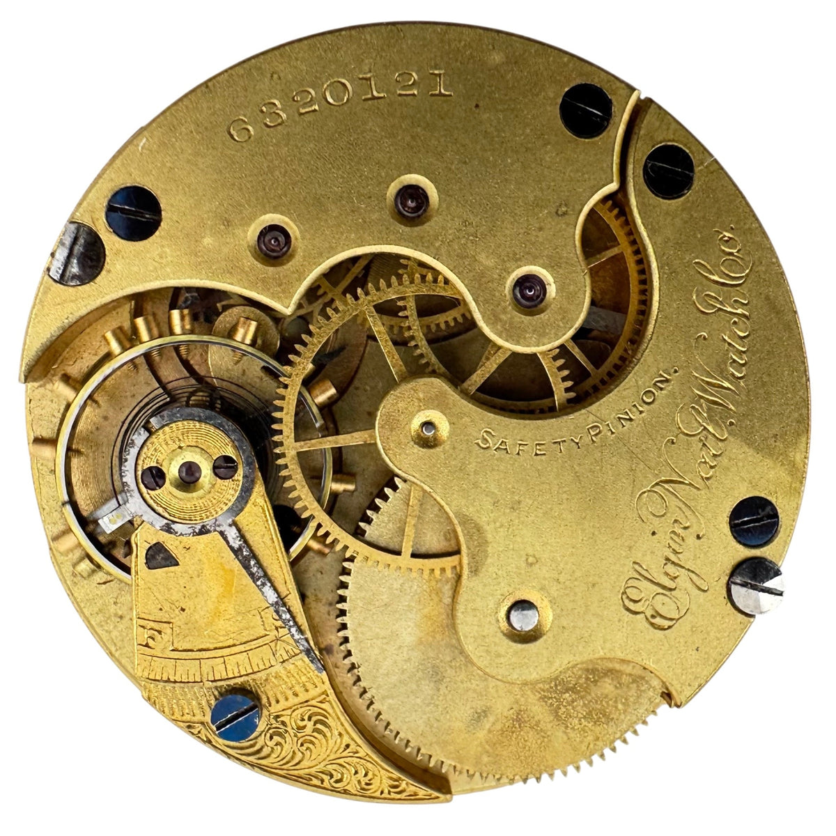 Elgin 3/4 Gilt Plate 1896