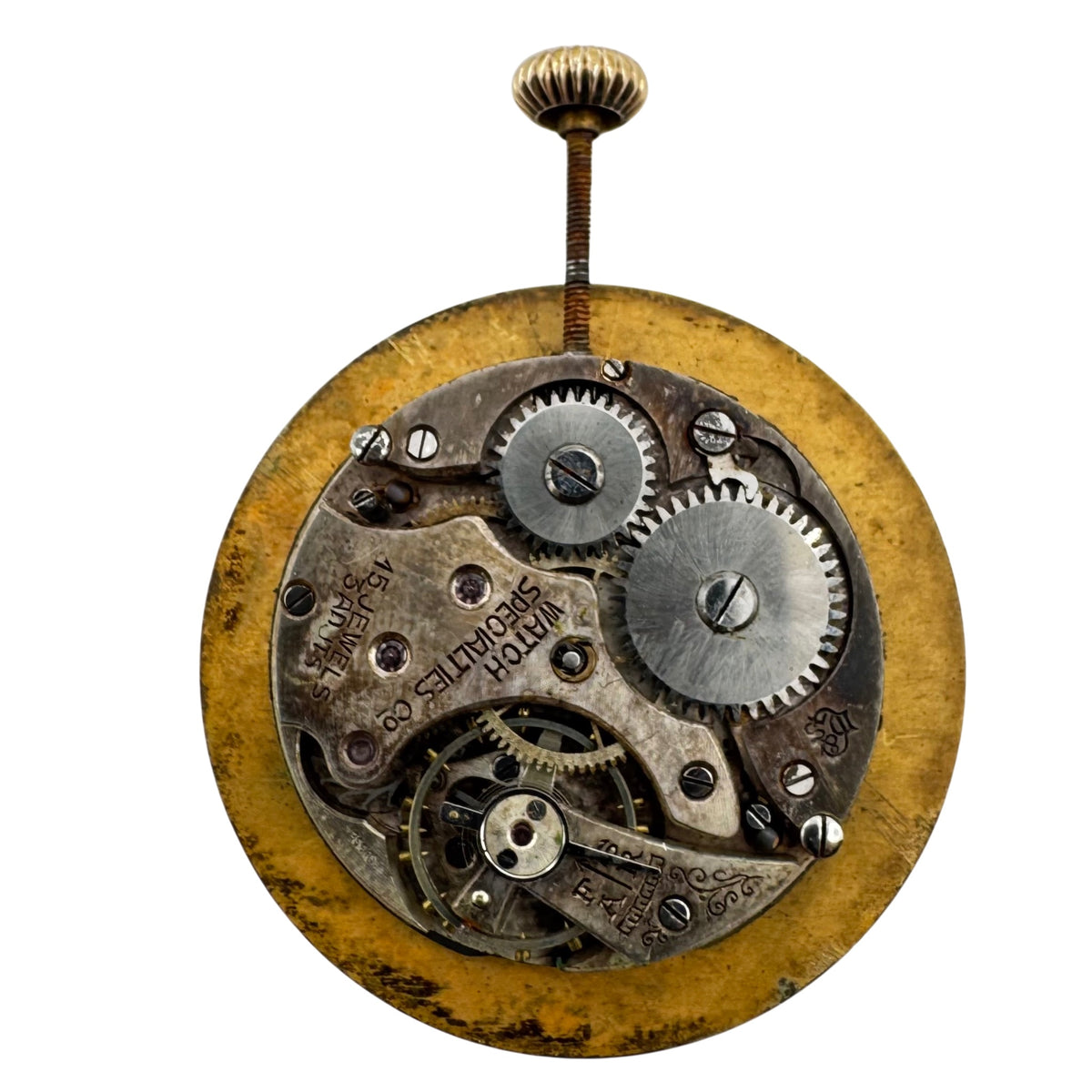 Watch Specialties Co Gold Tone Metallic Dial