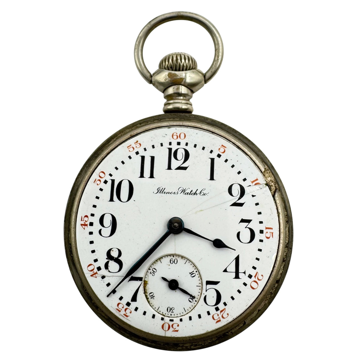 Illinois Watch Co Single Sunk Arabic Dial 1915