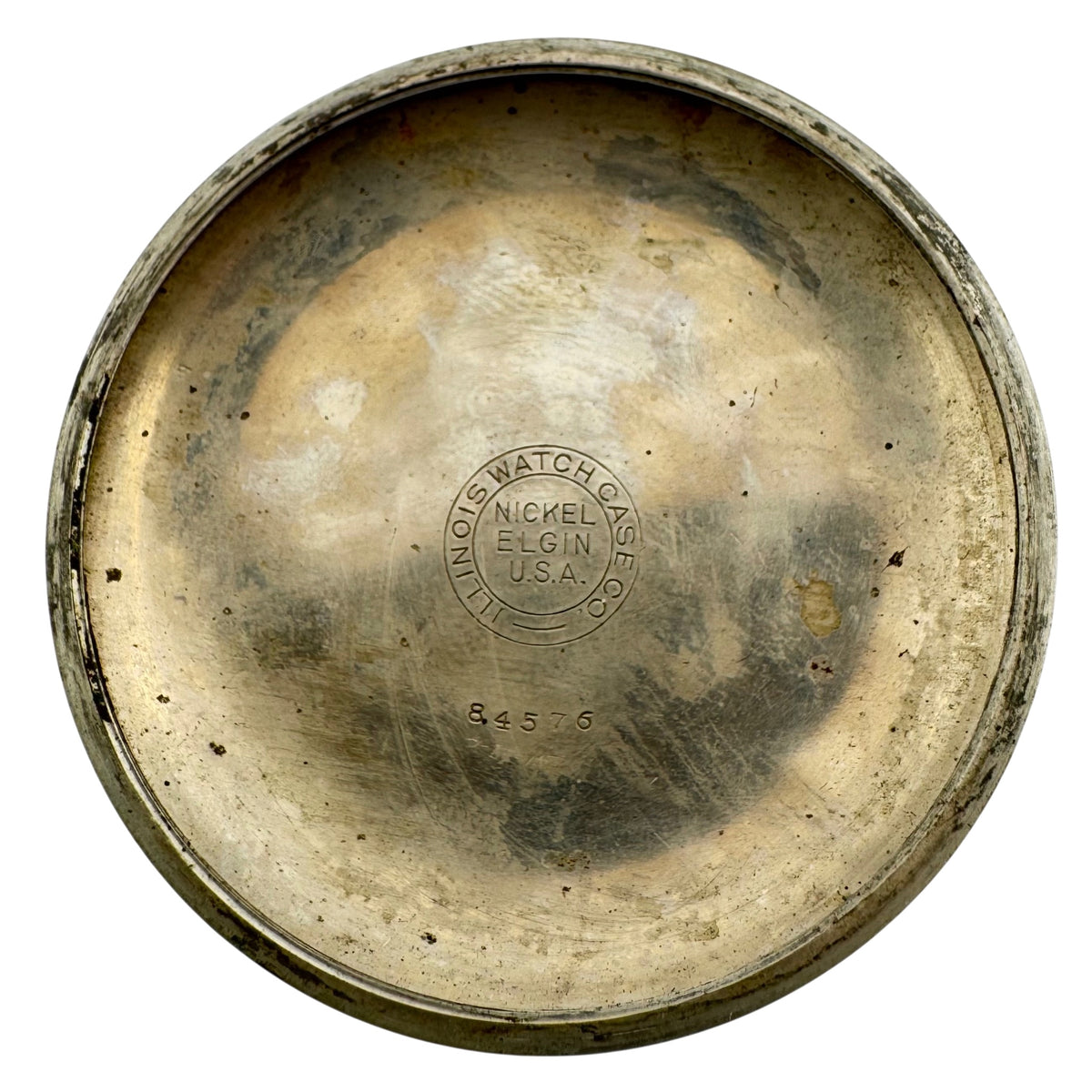 Illinois Watch Co Single Sunk Arabic Dial 1915