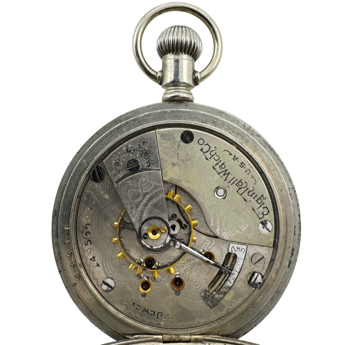 A W Co Waltham Roman dial 1906