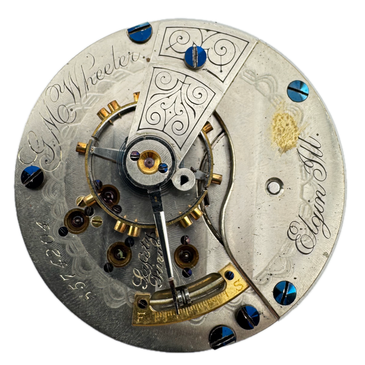 Elgin Natl Watch Co G.M. Wheeler 1895