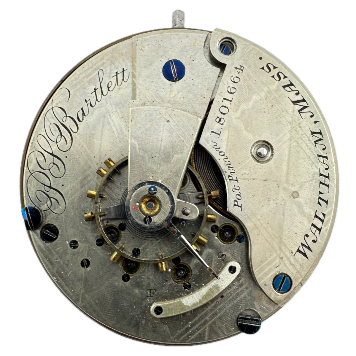A W Co Waltham Checkered 1882