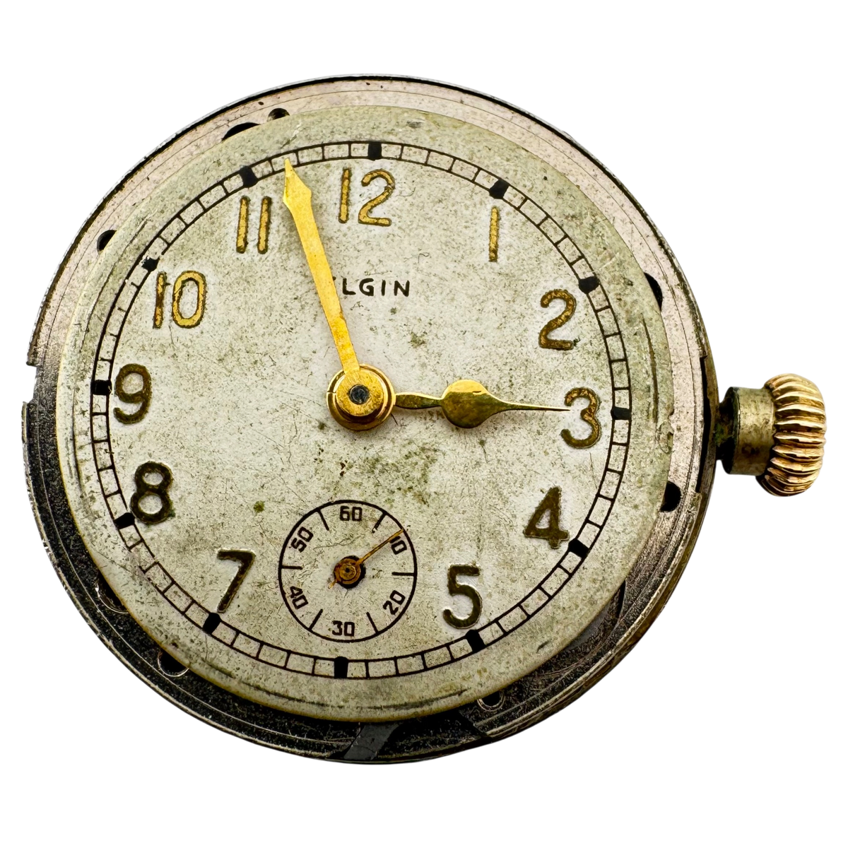Elgin Round Art Deco Dial