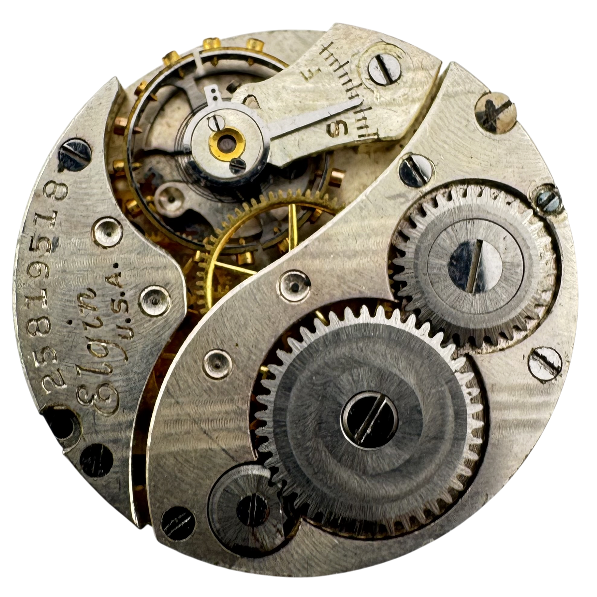 Elgin Round Mini Matte Art Deco Dial 1923