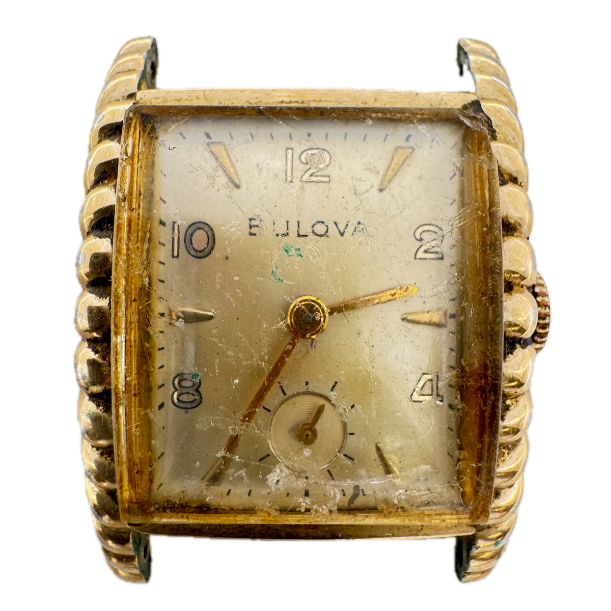 Vintage 1950 Bulova Baxter Men's Mechanical Wristwatch 8AC USA 10k RGP