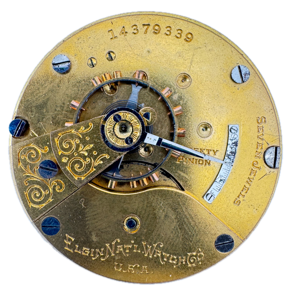 Antique 18s Elgin 7 Jewel Mechanical Hunter Pocket Watch Movement 309 USA