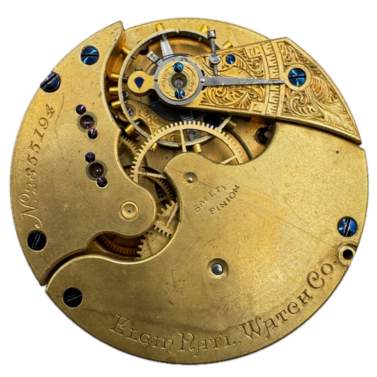 Antique 16s 1888 Elgin 13 Jewel Mechanical Pocket Watch Movement 106 USA