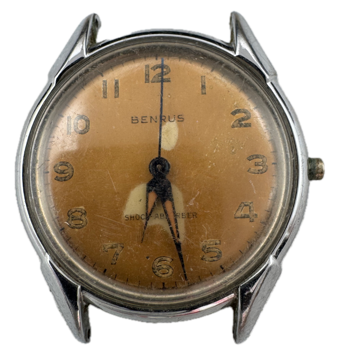 Vintage Benrus Copper Shock Absorber Men's Automatic Wristwatch Swiss