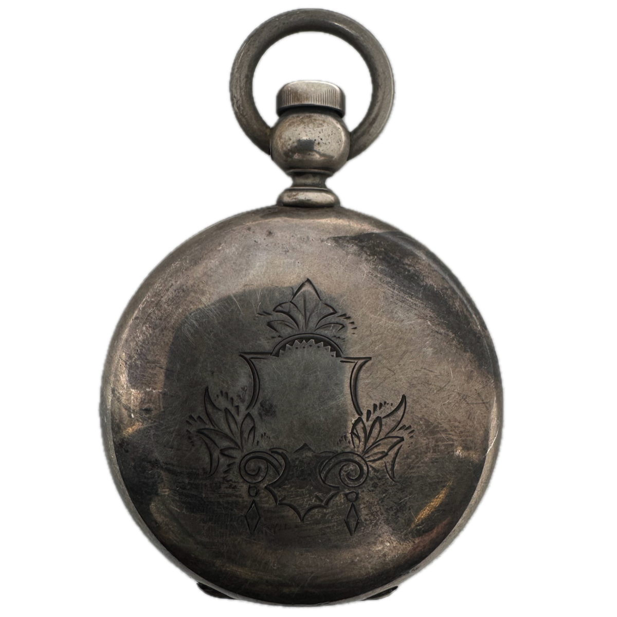 Antique 18S Newport 4 Ounce Hunter Pocket Watch Case for Key Wind Coin Silver