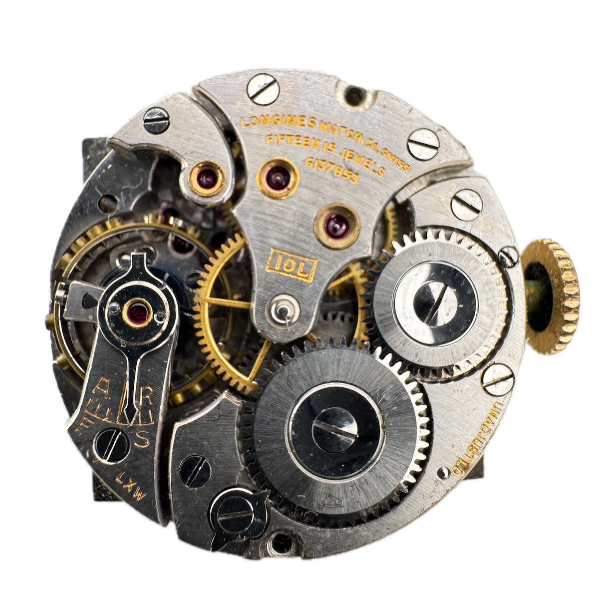 Vintage Longines Square Mechanical Men's Wristwatch Movement 10L Swiss fRepair