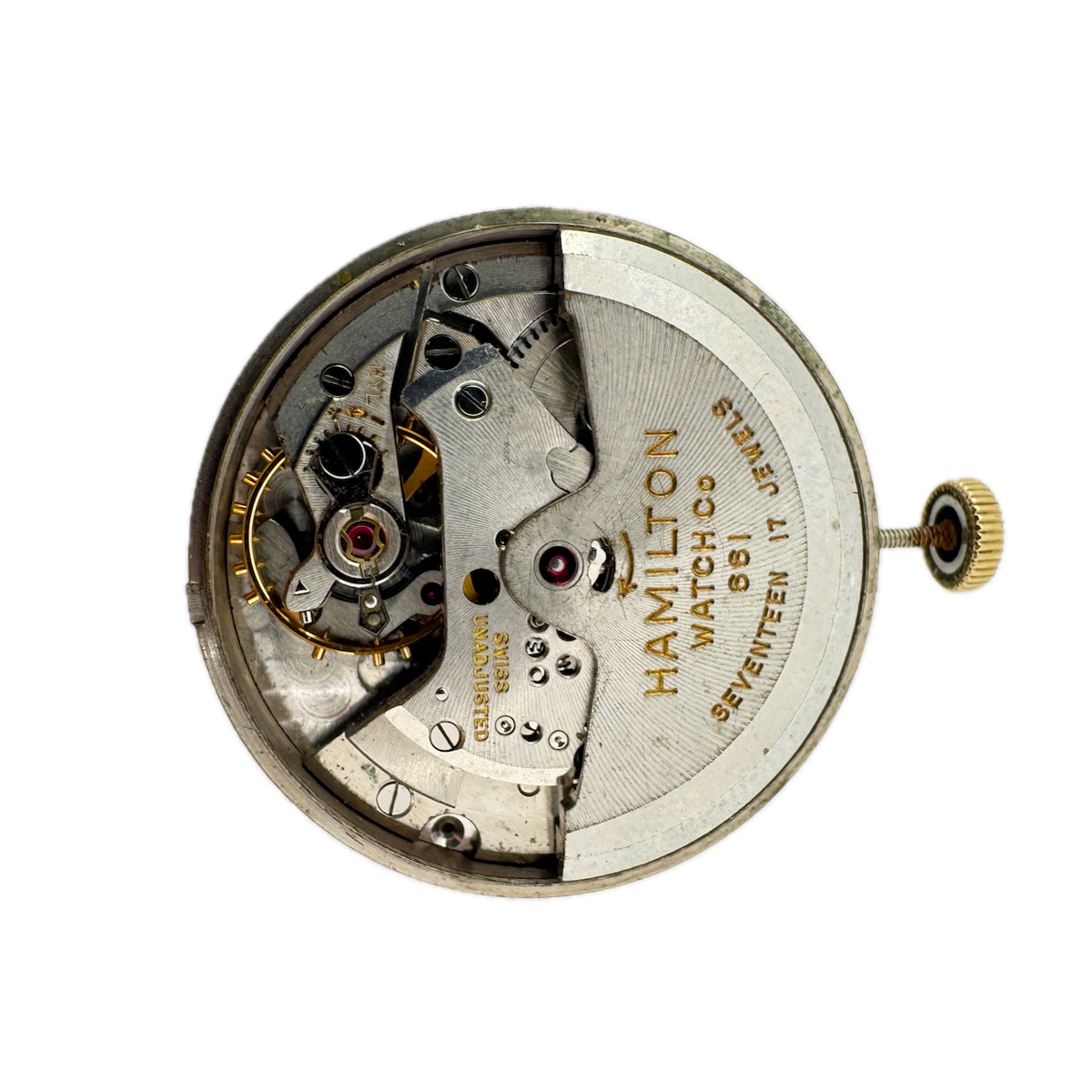 Vintage Hamilton 17 Jewel Automatic Men's Wristwatch Movement 661 Swiss