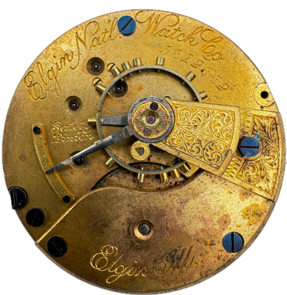 Antique 18s 1895 Elgin 11 Jewel Mechanical Pocket Watch Movement