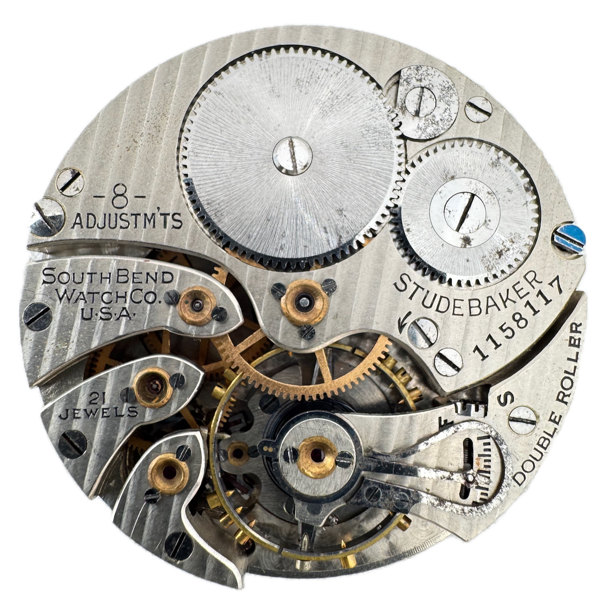 Vintage 16s 1926 Studebaker 21j Mechanical Pocket Watch Movement Studebaker USA