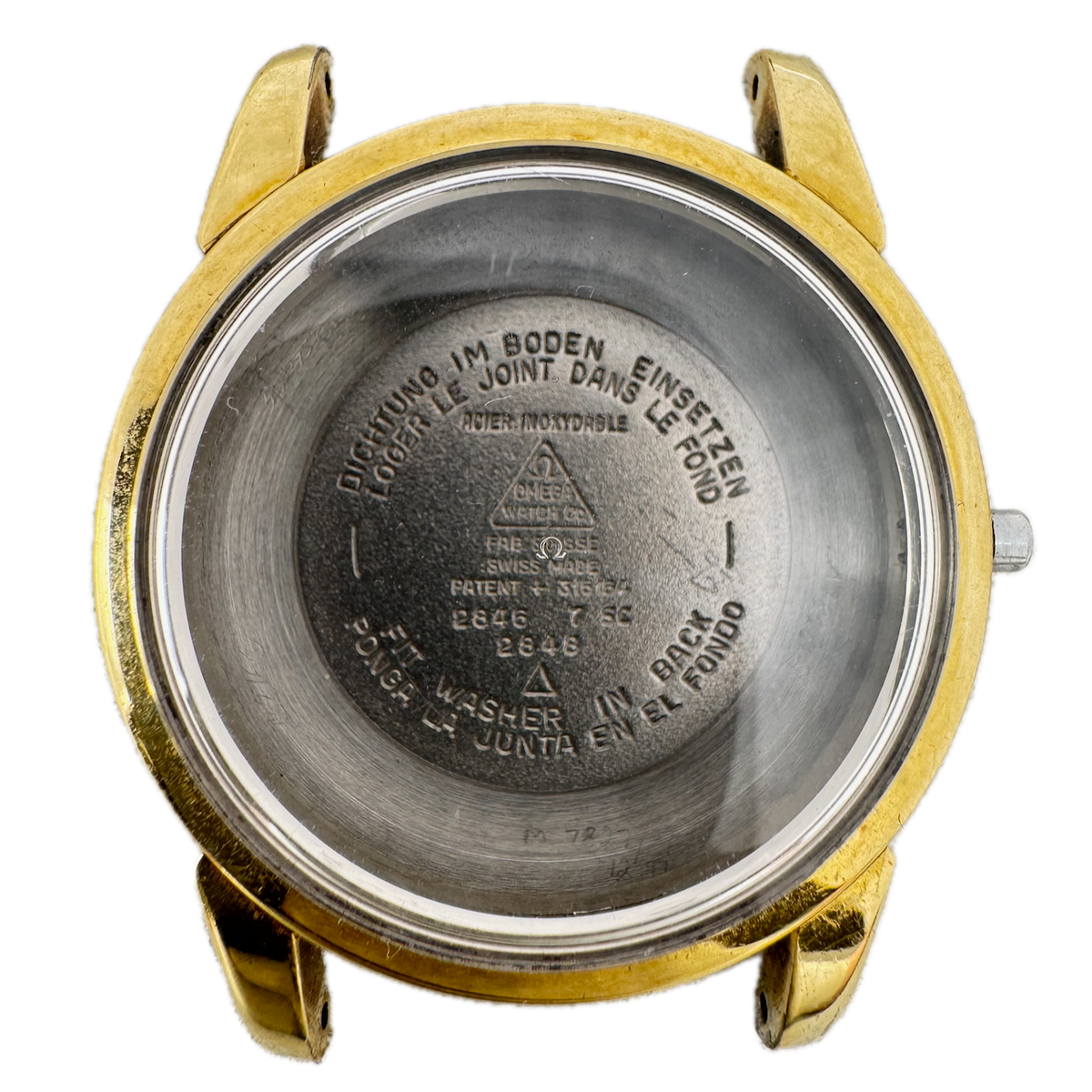 Vintage Omega Seamaster 2848 Men's Wristwatch Case 34mm Stainless Steel Swiss
