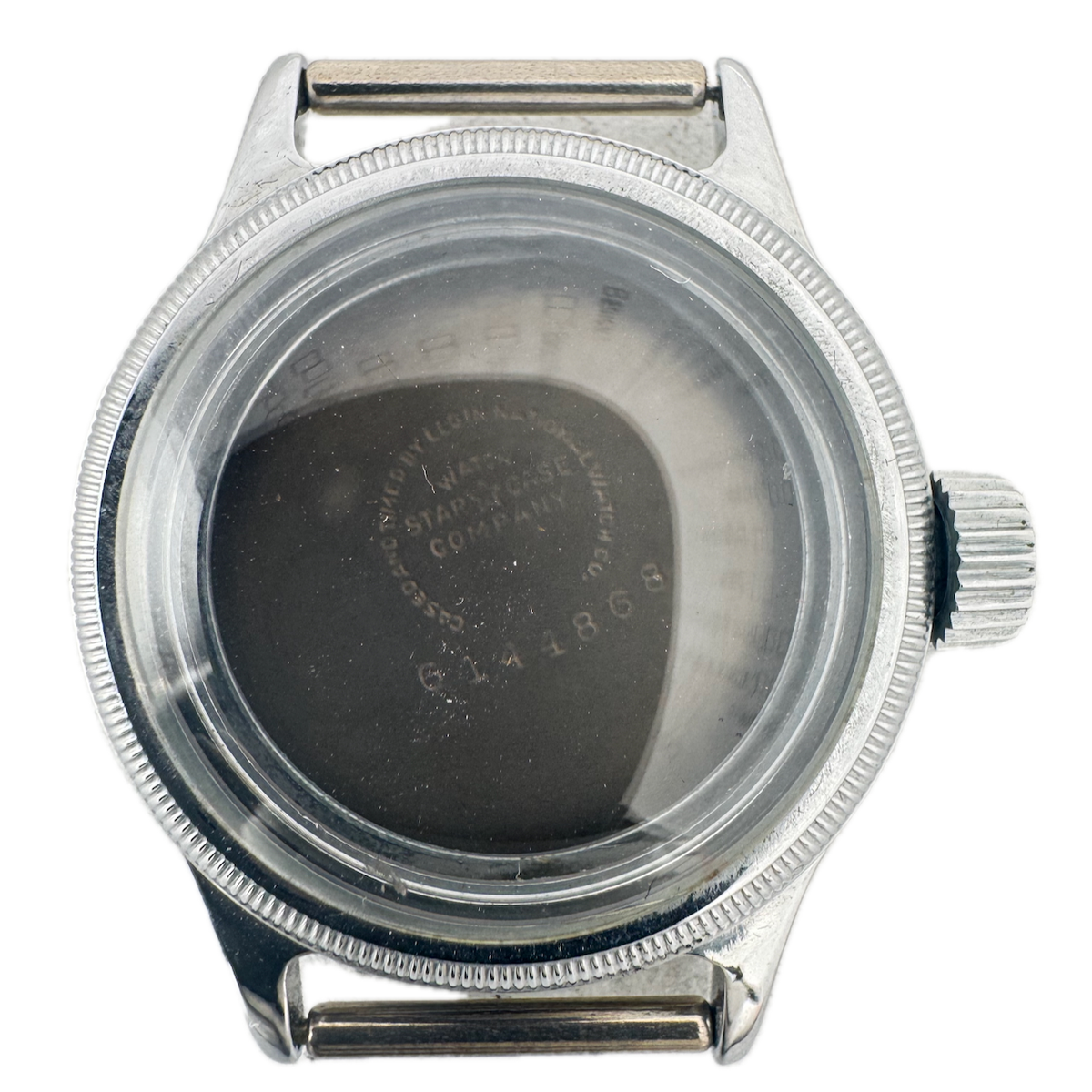 Vintage Elgin Type A-11 Military Men's Wristwatch Case 32mm Chrome Plated USA