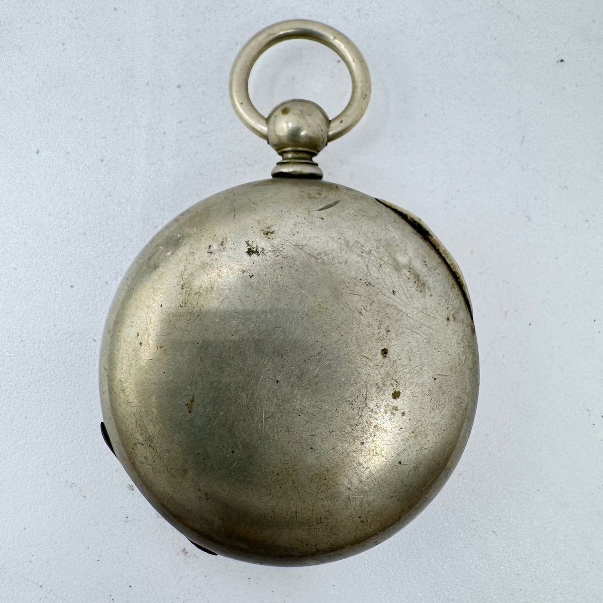 Antique 18s Keystone Open Face Pocket Watch Case for Key Wind Silveroid USA