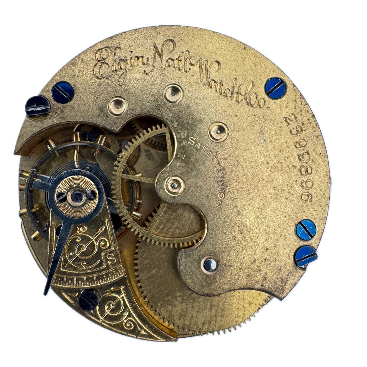 Antique 6s 1887 Elgin 7 Jewels Mechanical Hunter Pocket Watch Movement 95 USA
