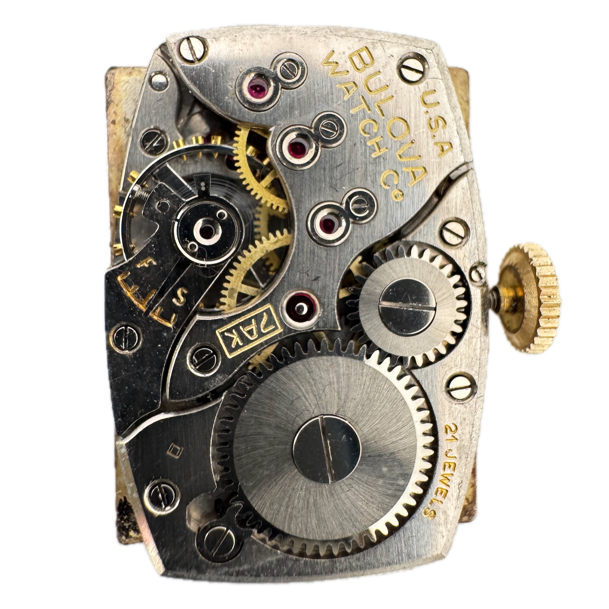 Vintage Bulova 7AK 21 Jewel Mechanical Men's Wristwatch Movement USA