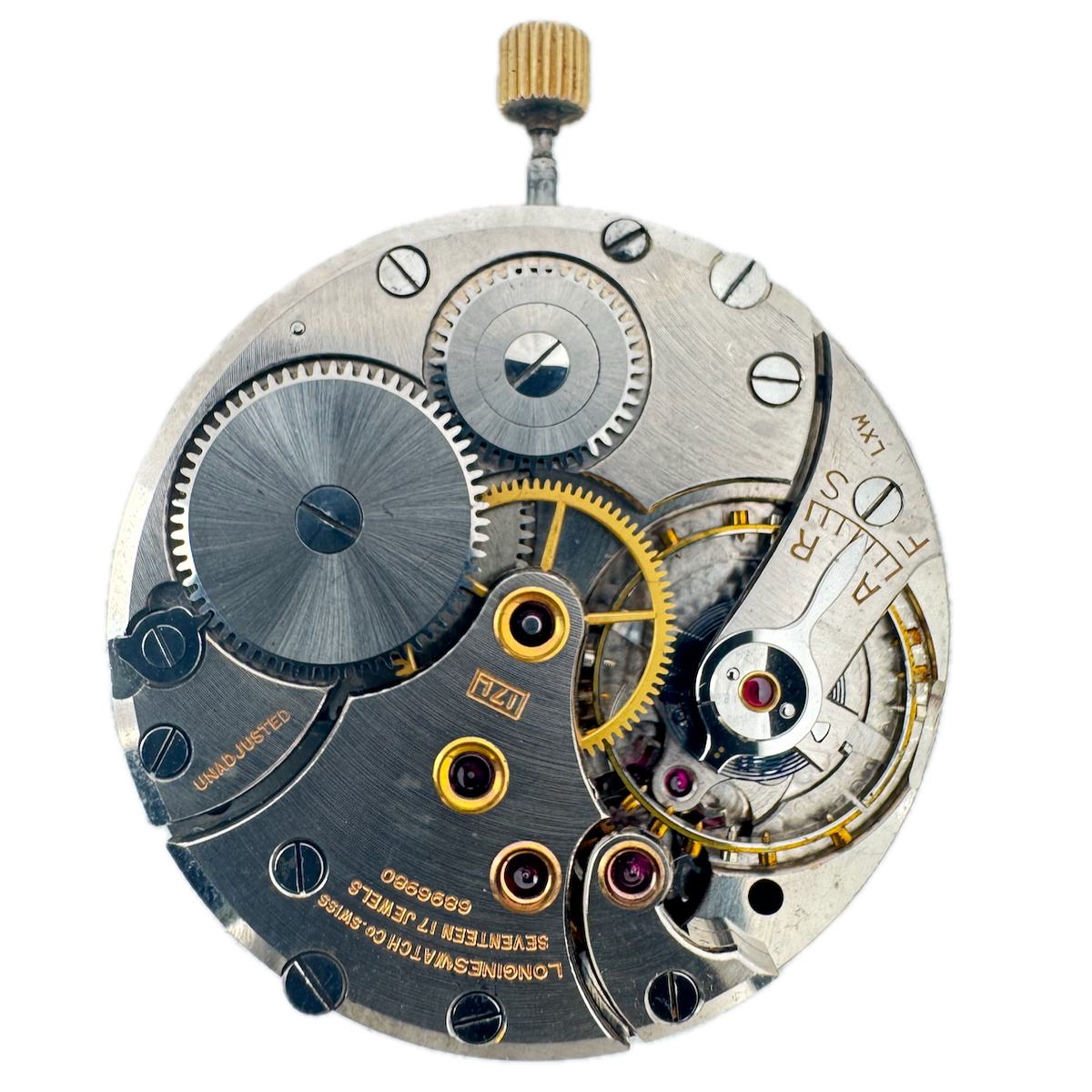 Antique 10s Longines 17 Jewel Mechanical Pocket Watch Movement 17L Swiss